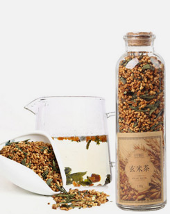 糙米茶花草茶蒸青绿茶